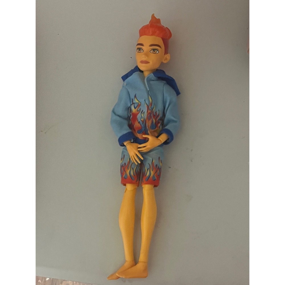 Monster High Heath Burns G3 Doll Flame Hoodie Shorts Orange Hair Mattel Manster